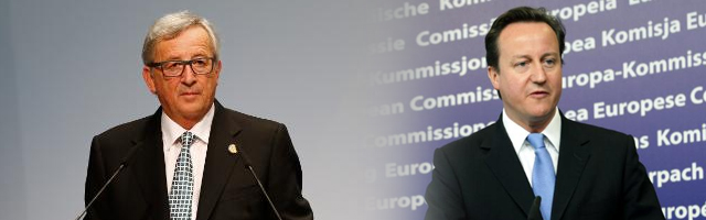 Jean-Claude Juncker und David Cameron: Die Lawine des Zerfalls könnte vom britischen Premier gestoppt werden. © European Union