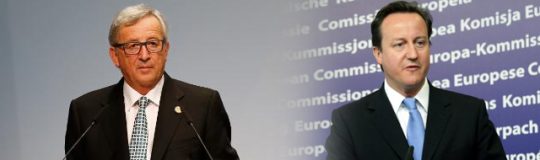 Jean-Claude Juncker und David Cameron: Die Lawine des Zerfalls könnte vom britischen Premier gestoppt werden. © European Union