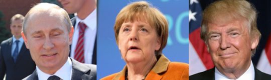 Immer öfter stellt sich die Frage, ob der Trump-Effekt nicht ein durchaus heilsamer Schock sein könnte. © Angela Merkel: European Union 2015, Donald Trump: Gage Skidmore
