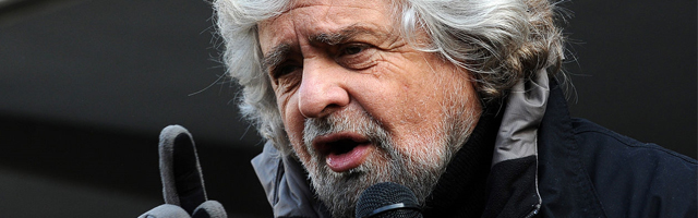Beppe Grillo scheint ein Hoffnungsträger zu sein.© Niccolò Caranti